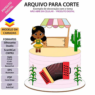 Arquivo de Corte Topo Festa Junina (Leia a Descrição)