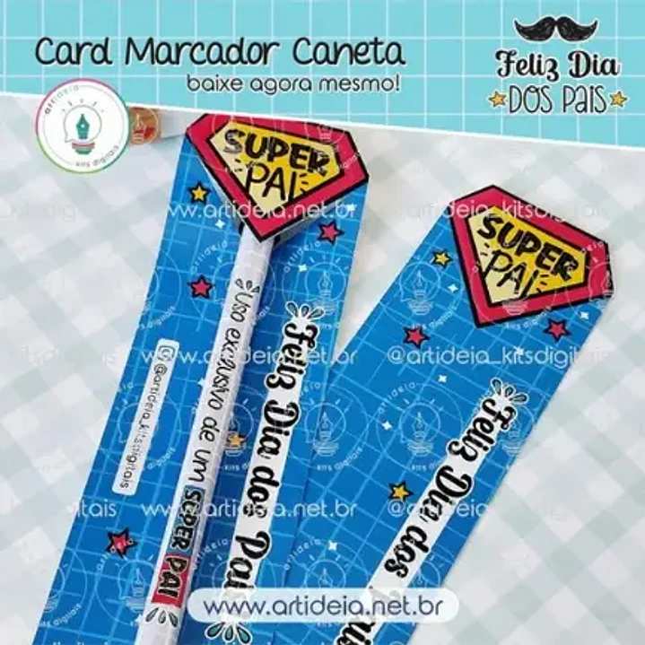 Arquivo de Corte Card Caneta Dia dos Pais (Leia a Descrição) 1