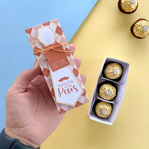 Arquivo de Corte Caixa 3 Doces Dia dos Pais (Leia a Descrição)