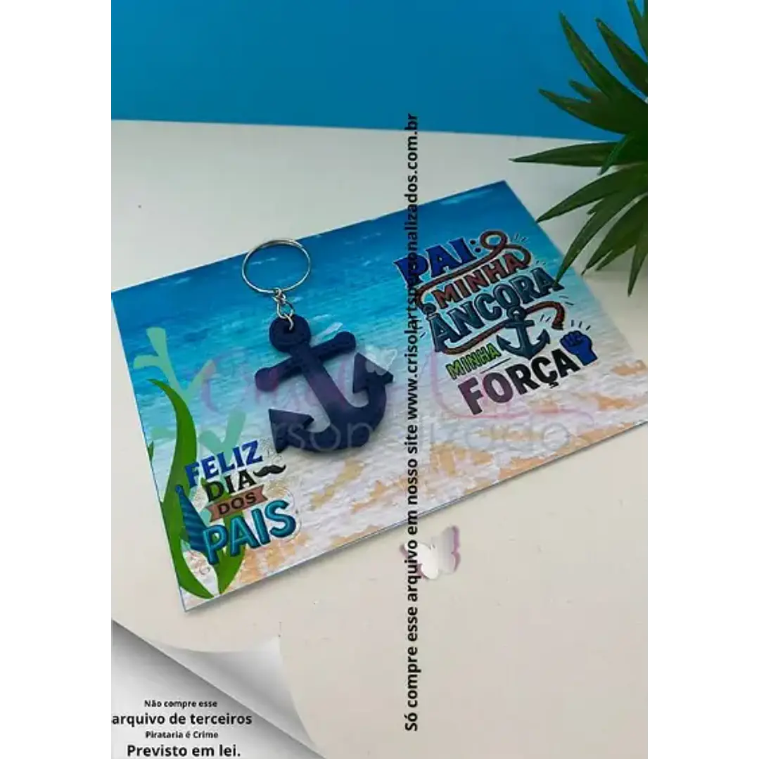 Arquivo de Corte Card Chaveiro Dia dos Pais (Leia a Descrição) 1