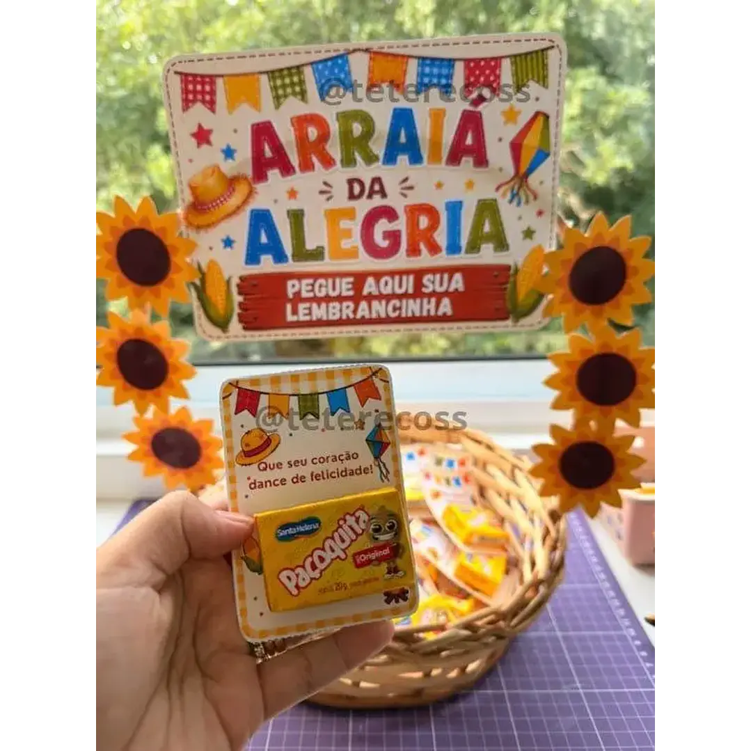 Arquivo de Corte Card Paçoca Festa Junina (Leia a Descrição) 1