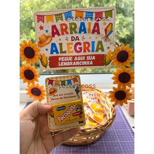 Arquivo de Corte Card Paçoca Festa Junina (Leia a Descrição)