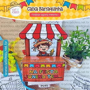 Arquivo de Corte Caixa Barraquinha Festa Junina (Leia a Descrição)