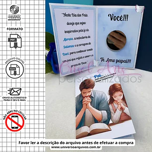 Arquivo de Corte Card Minha Inspiração Dia dos Pais (Leia a Descrição)