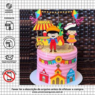 Arquivo de Corte Topo Festa Junina (Leia a Descrição)
