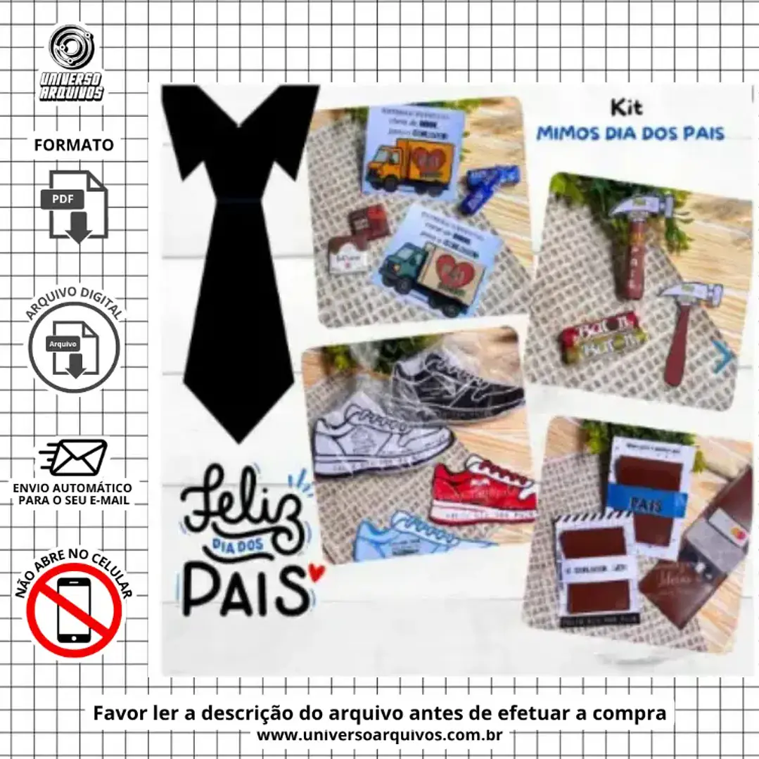 Arquivo de Corte Kit Mimos Dia dos Pais (Leia a Descrição) 1