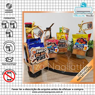 Arquivo de Corte Lapela Garrafa dia dos pais (Leia a Descrição)