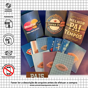 Arquivo Digital Pocket Notes dia dos pais (Leia a Descrição)