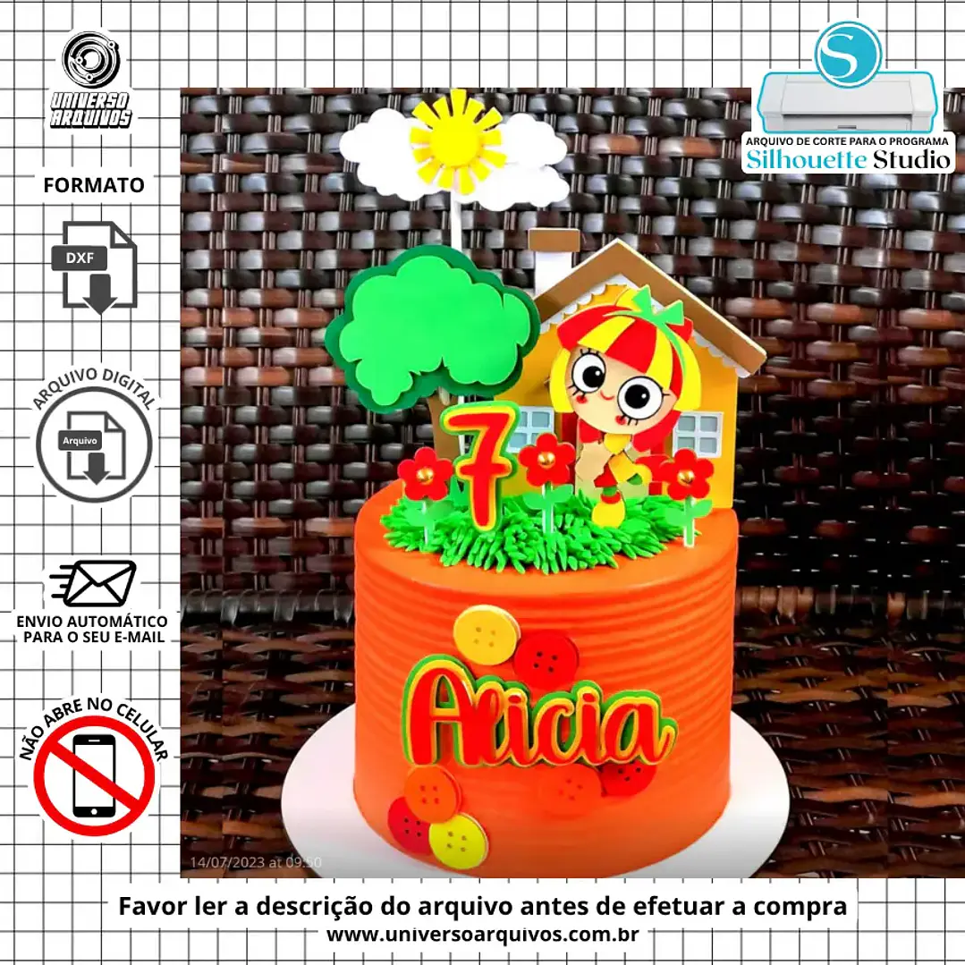 Arquivo de Corte Topo Emília (Leia a descrição do Arquivo) 1