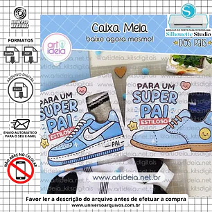 Arquivo de Corte Caixa Meia dia dos pais (Leia a Descrição)