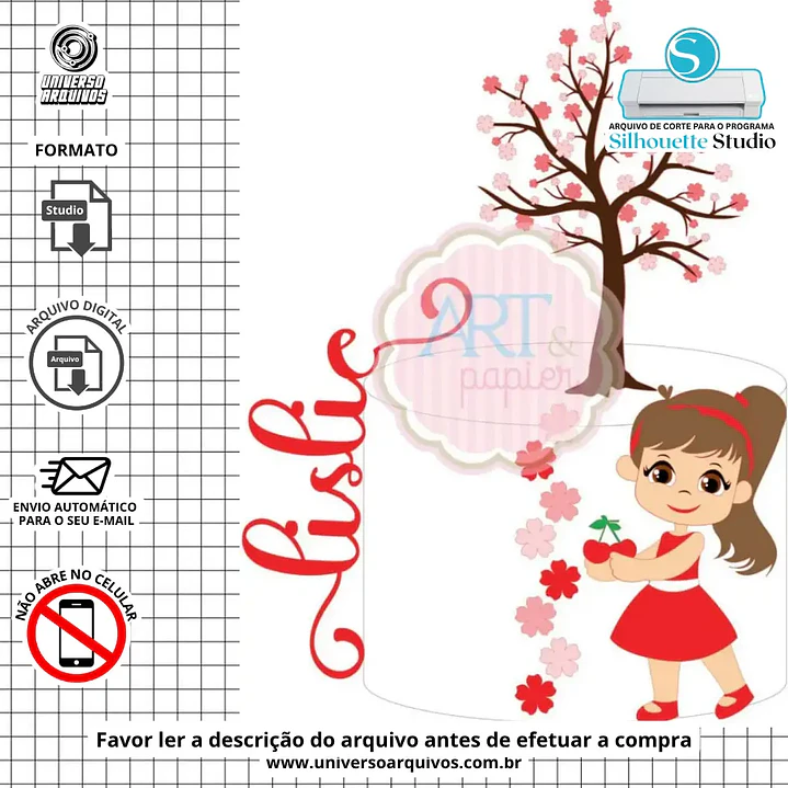 Arquivo de Corte Topo Cerejinha  (Leia a Descrição) 1