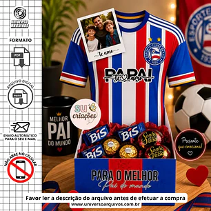 Arquivo Digital Caixa Camisa dia dos pais (Leia a Descrição)