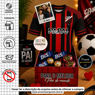 Arquivo Digital Caixa Camisa dia dos pais (Leia a Descrição)