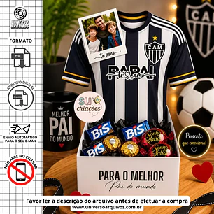 Arquivo Digital Caixa Camisa  dia dos pais (Leia a Descrição)