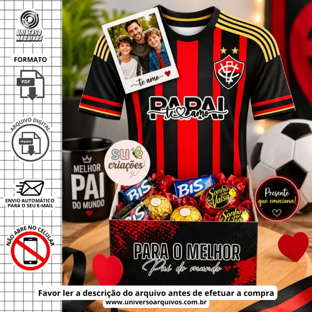 Arquivo Digital Caixa Camisa dia dos pais (Leia a Descrição) 1