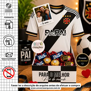 Arquivo Digital Caixa Camisa dia dos pais (Leia a Descrição)