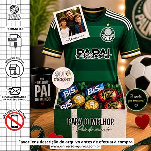 Arquivo Digital Caixa Camisa dia dos pais (Leia a Descrição)