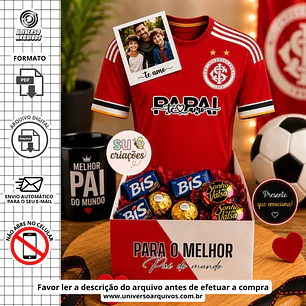 Arquivo Digital Caixa Camisa dia dos pais (Leia a Descrição)