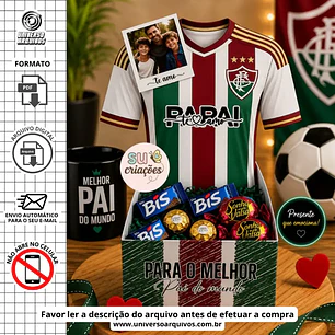 Arquivo Digital Caixa Camisa dia dos pais (Leia a Descrição)