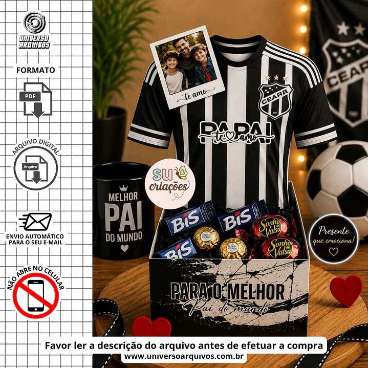 Arquivo Digital Caixa Camisa dia dos pais (Leia a Descrição) 1