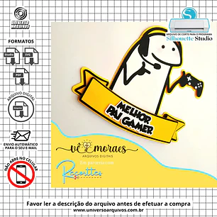 Arquivo de Corte Topo de Bolo Flork Dia dos Pais (Leia a Descrição)