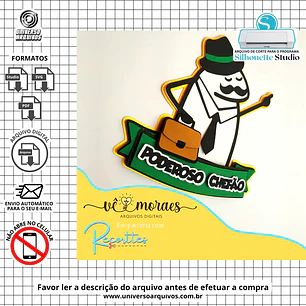Arquivo de Corte Topo de Bolo Flork Dia dos Pais (Leia a Descrição)
