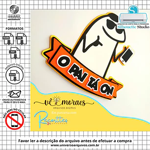 Archivo de corte para adorno de tarta para el Día del Padre de Flork