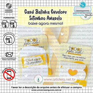Arquivo de Corte Card Balinha Setembro Amarelo (Leia a Descrição)