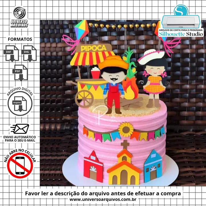 Arquivo de Corte Topo Festa Junina (Leia a Descrição) 1
