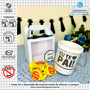 Arquivo Digital Caixa Caneca Chopp dia dos pais (Leia a Descrição)