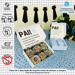 Arquivo Digital Caixa Doces dia dos pais (Leia a Descrição)