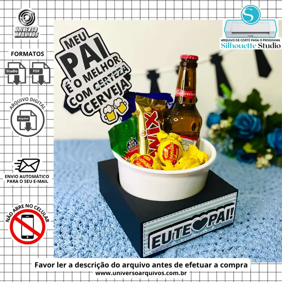 Arquivo Digital Caixa Cerveja e Café da Manha dia dos pais (Leia a Descrição) 1