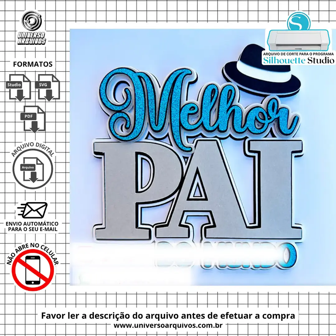 Arquivo de Corte Topo Dia do Pais (Leia a Descrição) 1