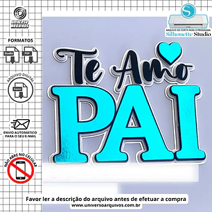 Arquivo de Corte Topo dia dos pais (Leia a Descrição)
