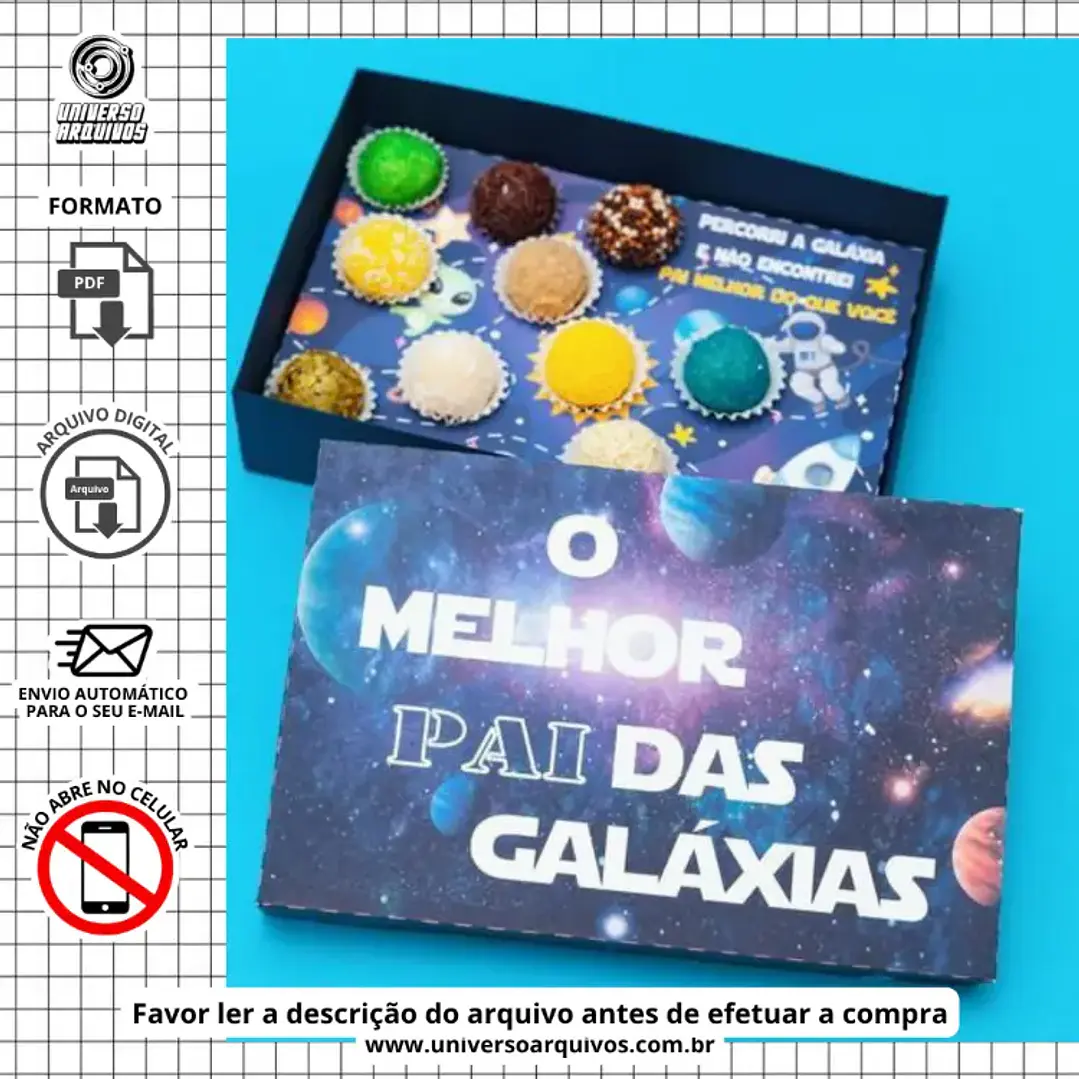 Arquivo Digital Caixa Doces dia dos pais (Leia a Descrição) 1