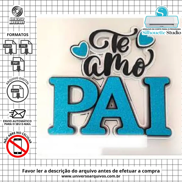 Arquivo de Corte Topo Dia do Pais (Leia a Descrição) 1