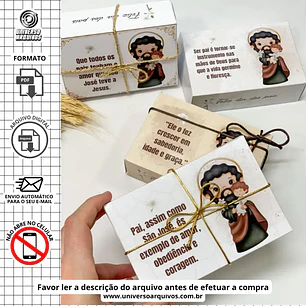 Arquivo Digital Caixa Versículo dia dos pais (Leia a Descrição)