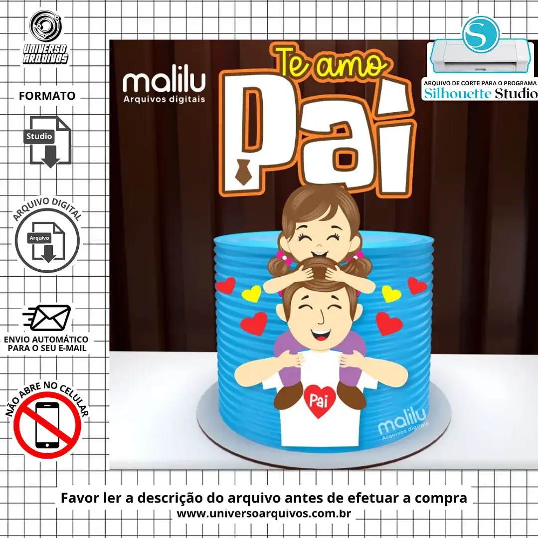 Arquivo de Corte Topo Dia do Pais (Leia a Descrição) 1