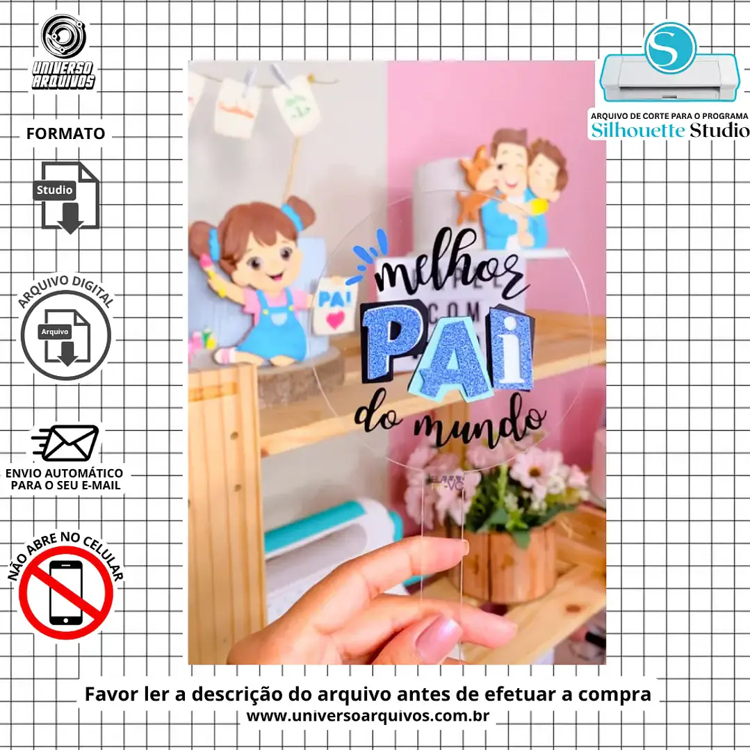 Arquivo de Corte Topo Dia dos Pais (Leia a Descrição) 1