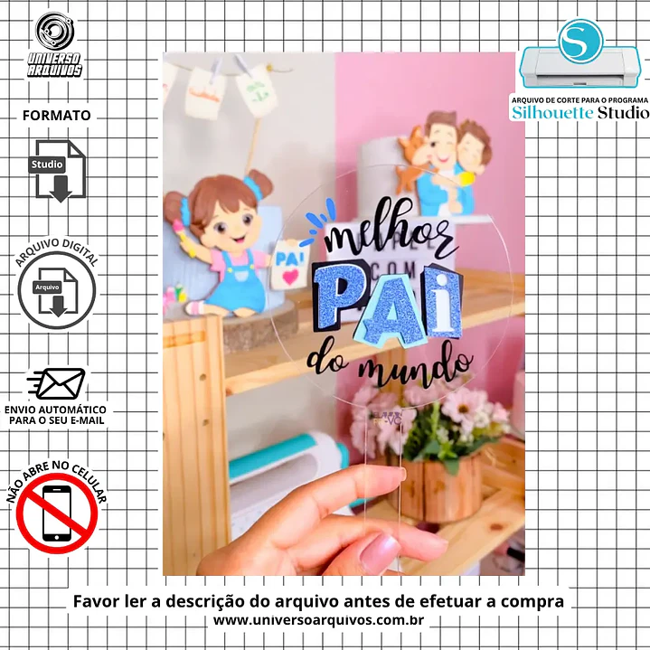 Arquivo de Corte Topo Dia dos Pais (Leia a Descrição) 1