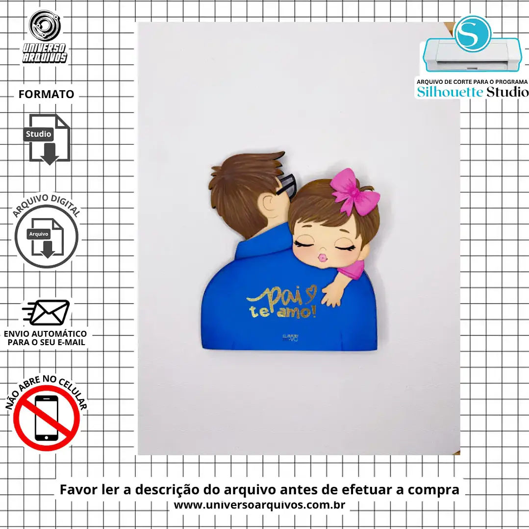 Arquivo de Corte Topo Dia dos Pais (Leia a Descrição) 1