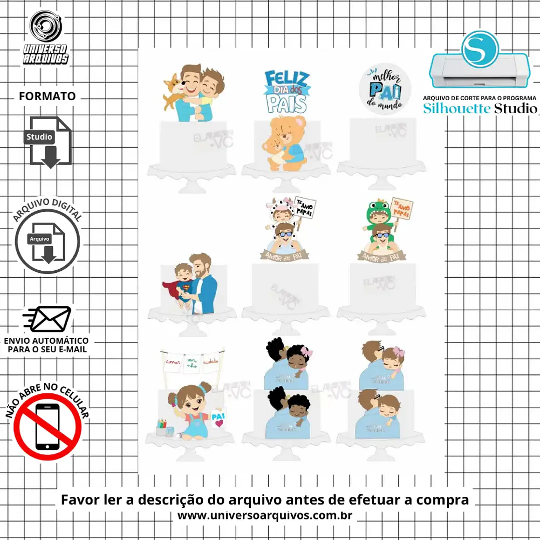 Arquivo de corte Combo Topos dia dos pais (Leia a Descrição) 1