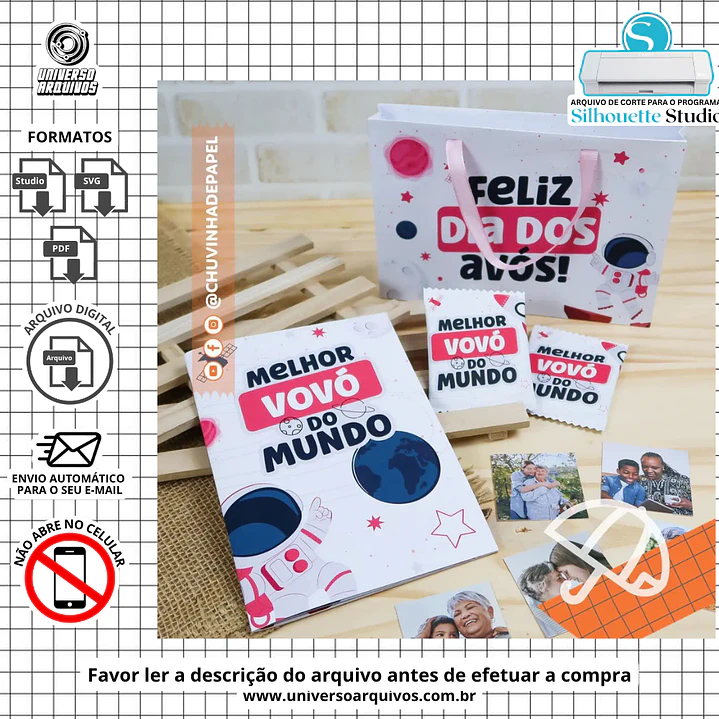 Arquivo de Corte Álbum dia dos Avós (Leia a Descrição) 1