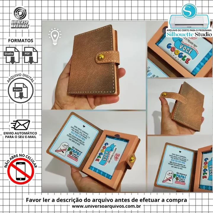 Arquivo de Corte Caixa dia Dos Pais Carteira de Kit Kat (Leia a Descrição) 1