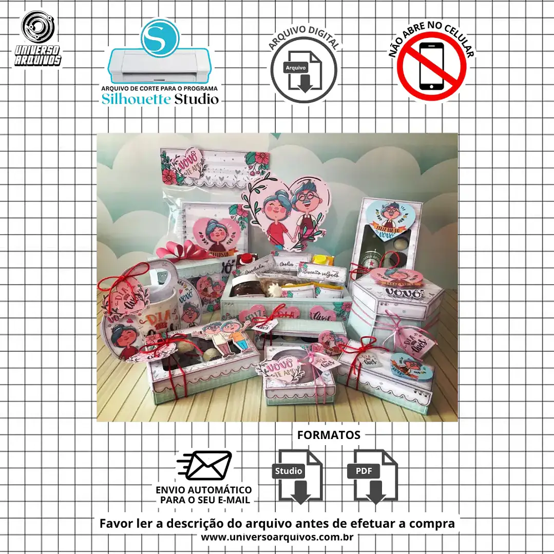 Arquivo de Corte Kits dia dos Avós (Leia a Descrição) 1