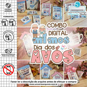 Arquivo de Corte Combo Mimos dia dos Avós (Leia a Descrição)