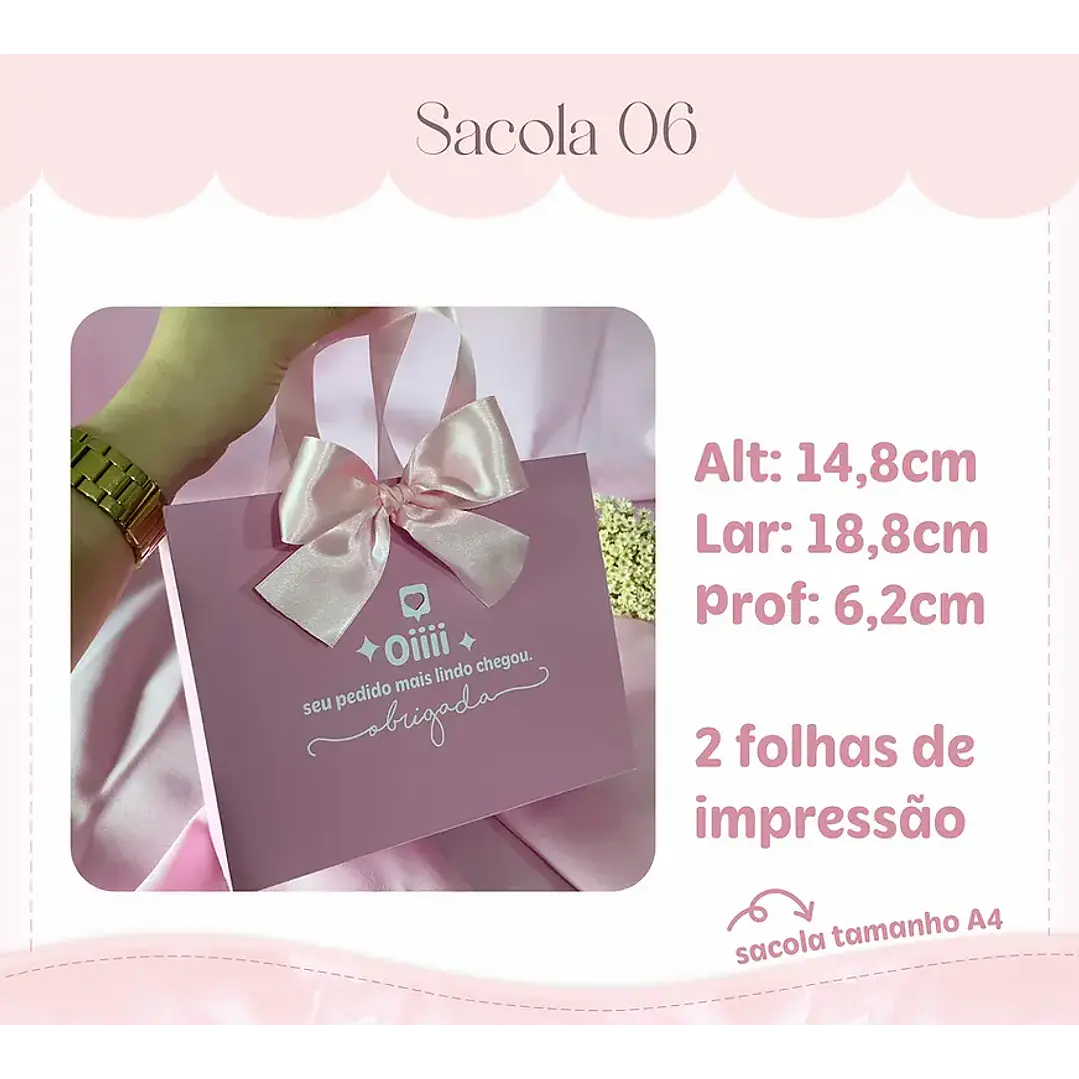Arquivo de Corte Kit 7 Sacolas (Leia a Descrição) 2