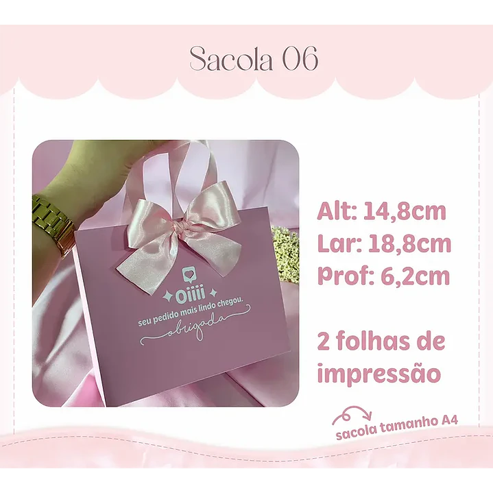 Arquivo de Corte Kit 7 Sacolas (Leia a Descrição) 2