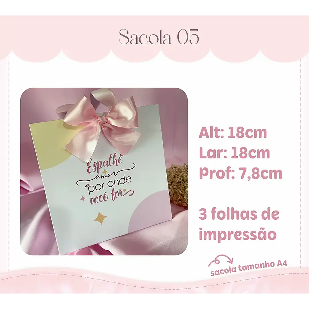 Arquivo de Corte Kit 7 Sacolas (Leia a Descrição) 3