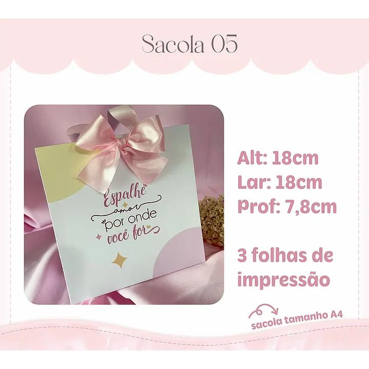 Arquivo de Corte Kit 7 Sacolas (Leia a Descrição) 3